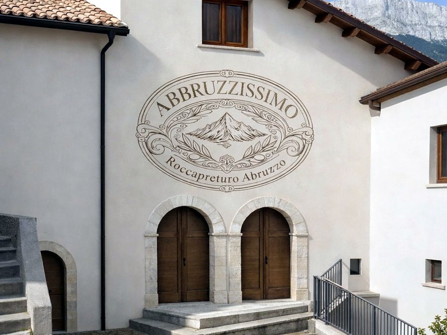 Visualizzazione del progetto della bottega-caffetteria (immagine di concept, non una foto)